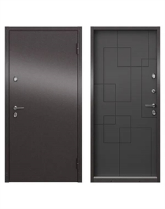 Дверь входная металлическая Термо 95x205 см правая цвет ринго пепел Torex