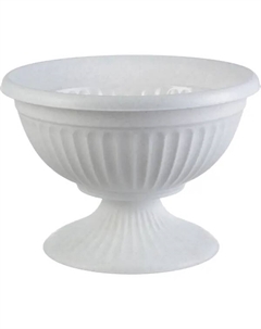 Кашпо-миска Ламела ø40 h55 см v13.3 л пластик белый Idea