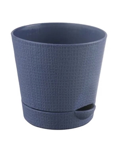 Горшок цветочный Партер ø19.5 h17 см v2.8 л пластик графит Tek.a.tek
