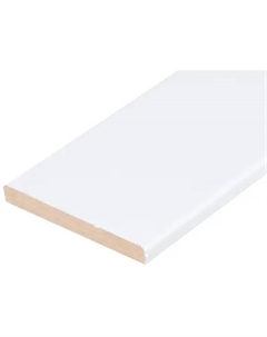 Добор 2070x120x8 мм финиш-бумага ламинация цвет белый Verda