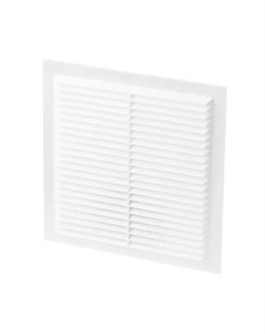 Решетка вентиляционная GP1919W 190x190 мм пластик цвет белый Ore
