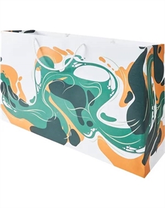 Пакет подарочный Цвет счастья 55x37 см бело-желтый Симфония