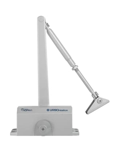 Доводчик дверной Urbo 510 F, 15-60 кг, силумин, цвет серый Нора-м