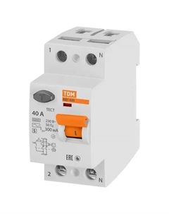 УЗО ВД1-63S 2Р 40 А 300 мА 6 кА AC Tdm еlectric