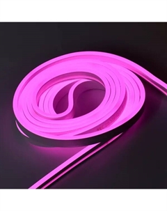 Комплект светодиодной ленты Неон 2835P120 120 диод 8 Вт/м 220 В 80 мм IP65 10 м розовый свет Iek