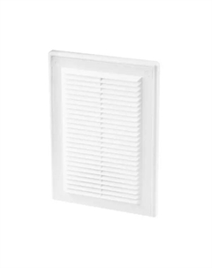 Решетка вентиляционная GP1825W 180x250 мм пластик цвет белый Ore