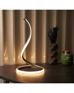 Настольная лампа светодиодная Spiral Uno теплый белый свет цвет белый Rexant