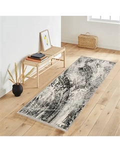 Ковер вискоза Рим 1028X 75x150 см цвет черный Ctim