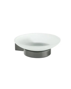 Мыльница Fixsen Trend Graphite FX-98008, подвесная, стекло/сталь, цвет графит