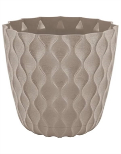 Горшок цветочный Wave ø11.5 h10.4 см v0.65 л пластик французский платан Ingreen
