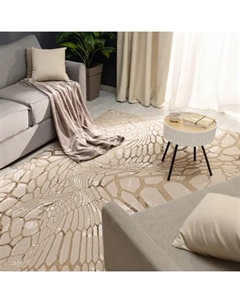 Ковер полиэстер Велори 12 I 160x235 см цвет бежевый Ctim