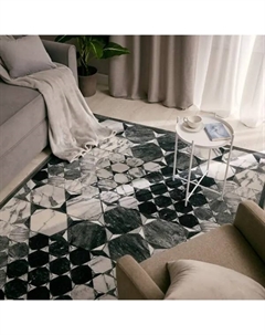 Ковер вискоза Рим 1025X 160x235 см цвет черный Ctim