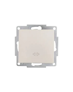 Выключатель промежуточный встраиваемый Vesna 1 клавиша цвет жемчужно-белый перламутр Lezard