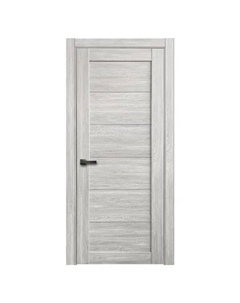 Дверь межкомнатная глухая с замком и петлями в комплекте Тренто 60x200 см ПВХ цвет дуб европейский серый Casaporte