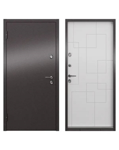 Дверь входная металлическая Термо 88x205 см левая цвет ринго белый Torex