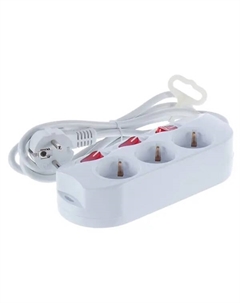 Удлинитель бытовой 3 розетки с заземлением 3x1 мм 1.5 м 3500 Вт цвет белый Старт