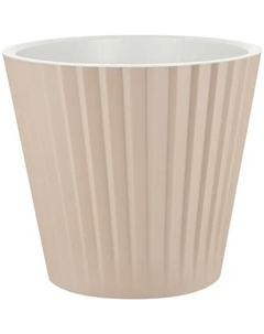 Горшок цветочный Sand ø19 h17.7 см v3.3 л пластик молочный шоколад Ingreen