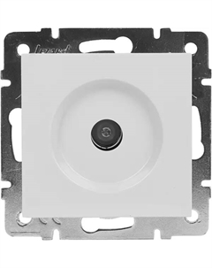 Розетка телевизионная оконечная Vesna цвет белый Lezard