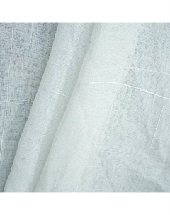Тюль 1 м/п лен 280 см цвет белый Столица текстиля
