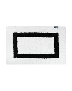 Коврик для ванной Fixsen Presto 50x80 см цвет бело-черный