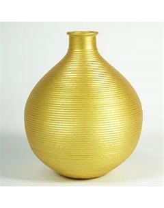 Ваза Анита гипс цвет золото 15x12.8 см Evis