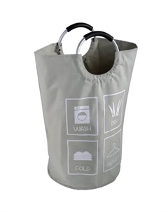 Корзина для белья Fixsen FX-1011 алюминиевые ручки 63 л цвет серый