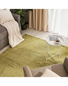 Ковер полипропилен Shaggy Bosfor 60x110 см цвет светло-зеленый Inspire