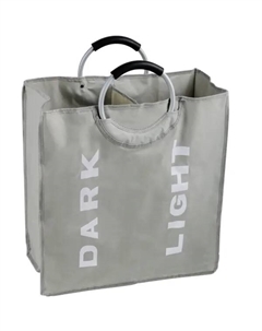 Корзина для белья Fixsen FX-1021 с алюминиевыми ручками 58 л цвет серый