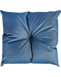 Подушка водоотталкивающая 45x45 см цвет серо-синий Linen way