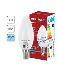 Лампа светодиодная Е14 220-240 В 10 Вт свеча 740 лм холодный белый цвет света Bellight