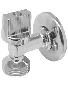 Кран шаровой угловой Light 1/2"x3/4" с отражателем наружная резьба флажок сверху Mpf