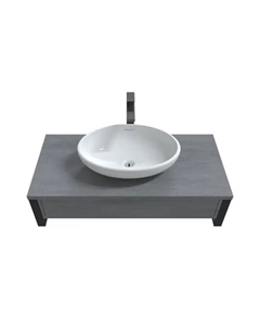 Консоль под раковину 1Marka Urban 100П 1В.Я с ящиком 100x23 см цвет бетон лофт 1marka