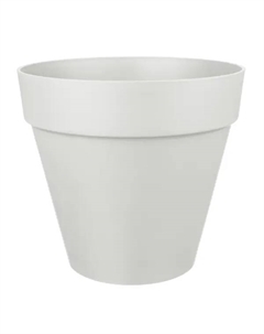 Горшок цветочный Tarragon ø25 h23 см v7 л пластик светло-серый Homwer