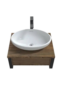 Консоль под раковину 1Marka Urban 60П 1В.Я с ящиком 60x23 см цвет орех 1marka