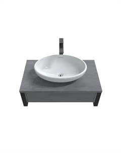 Консоль под раковину 1Marka Urban 80П 1В.Я с ящиком 80x23 см цвет бетон лофт 1marka