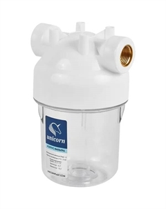 Магистральный фильтр для холодного водоснабжения (ХВС) KSBP 12 LM SL5 1/2" пластик Unicorn