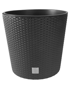 Кашпо для цветов Rato Round ø40 h37.5 см v37.65 л пластик венге Prosperplast