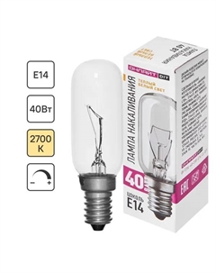 Лампа накаливания 362 Е14 240 В 40 Вт цилиндр 320 лм теплый белый цвет света, для диммера Онлайт