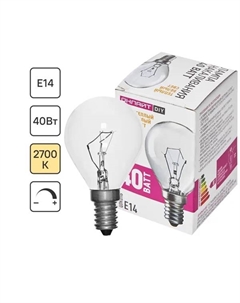 Лампа накаливания 360 Е14 240 В 40 Вт шар 400 лм теплый белый цвет света, для диммера Онлайт