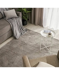 Ковер Shaggy Bosfor 160x230 см полипропилен цвет серый Kreaforta