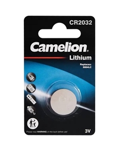 Батарейка литиевая CR2032 1 шт. Camelion