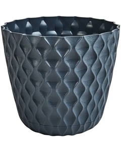 Горшок для цветов Wave ø17.5 см v2.5 л пластик цвет вулканический серый Ingreen