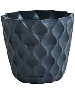 Горшок для цветов Wave ø11.5 см v0.65 л пластик цвет вулканический серый Ingreen