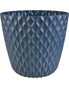 Горшок цветочный Wave ø27 h25 см v10 л полипропилен серый Ingreen