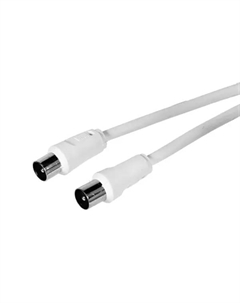 Удлинитель антенный штекер-штекер 5 м, цвет белый Oxion