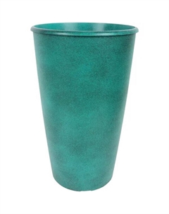 Горшок цветочный Коне ø28 h45 см v18.5 л пластик бирюзовый Tek.a.tek