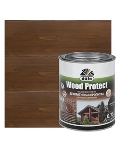 Антисептик Wood Protect цвет палисандр 0.75 л Dufa