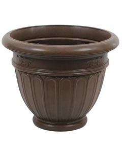 Горшок-кашпо цветочный Истрия ø50 h45 см v60 л пластик коричневый Tek.a.tek