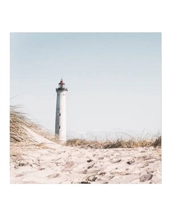 Картина на холсте Маяк 30x30 см Без бренда