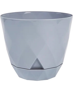 Горшок для цветов Laurel ø14.5 h12.5 см v1.3 л пластик серый Homwer